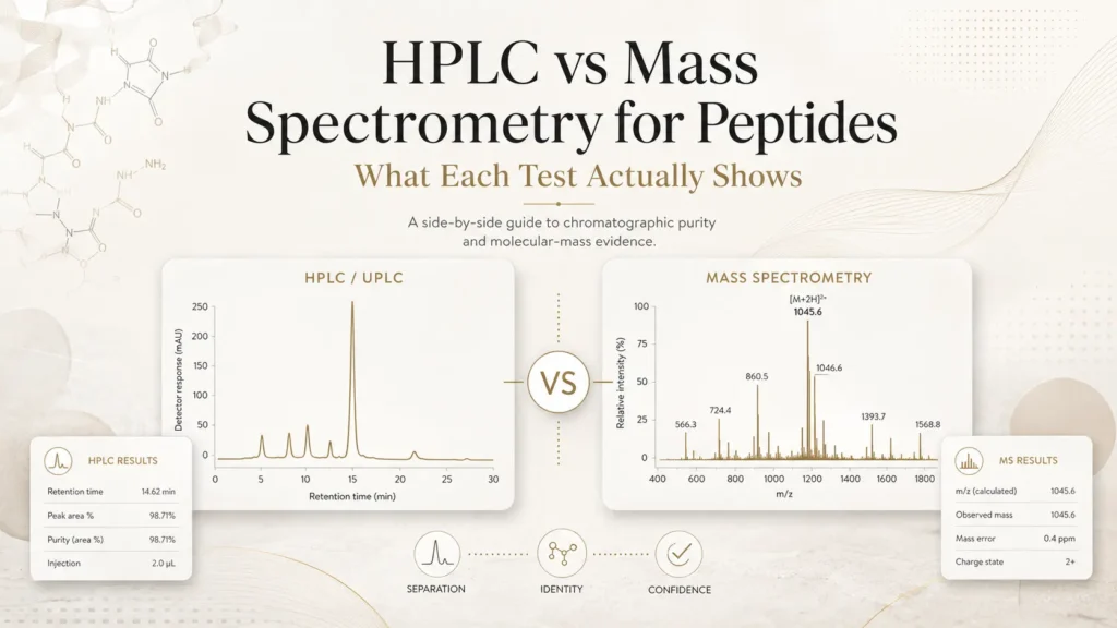 HPLC vs Mass Spectrometry for Peptides